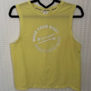 Champion Women's Vibrant Yellow Muscle Tee